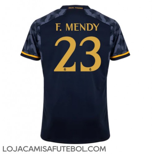 Camisa de Futebol Real Madrid Ferland Mendy #23 Equipamento Secundário 2023-24 Manga Curta